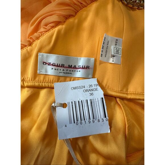 Ozgur Masur Layered Chain-Link Strap Gown Size 36(4) $1795 - Picture 10 of 10